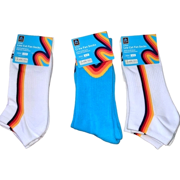 Aldi's Underwear & Socks Aldis Gear 223 White Blue Collection 6